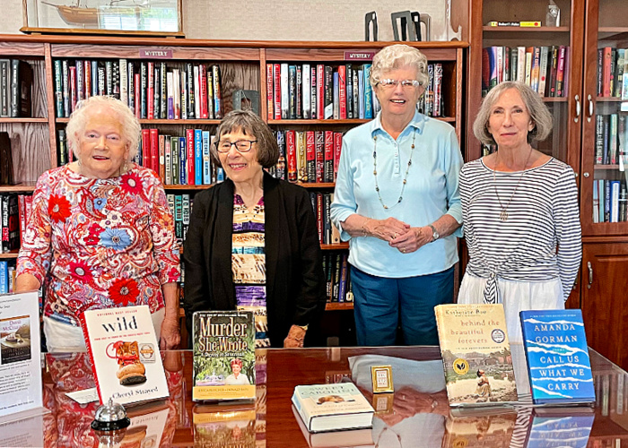 women in library