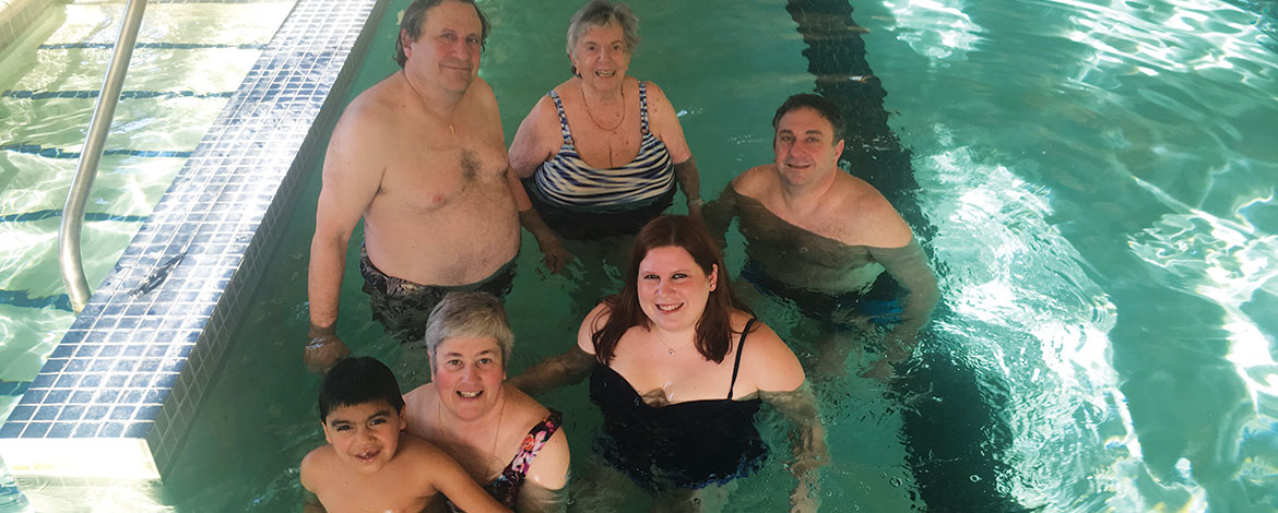 Six People in Swimming Pool