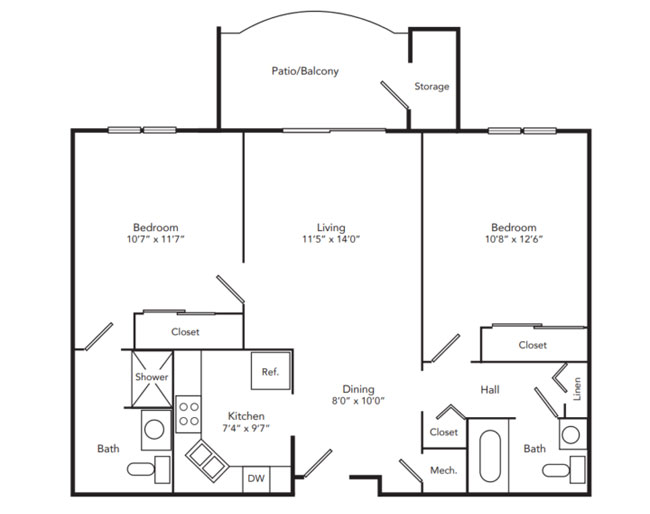 juniper 2 bedroom