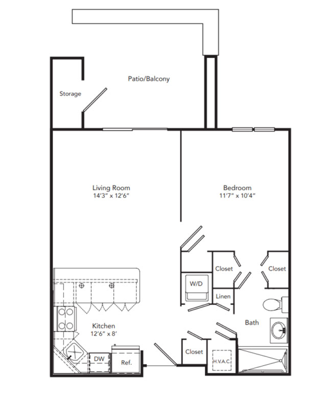 Poplar Signature 1 bedroom apartment