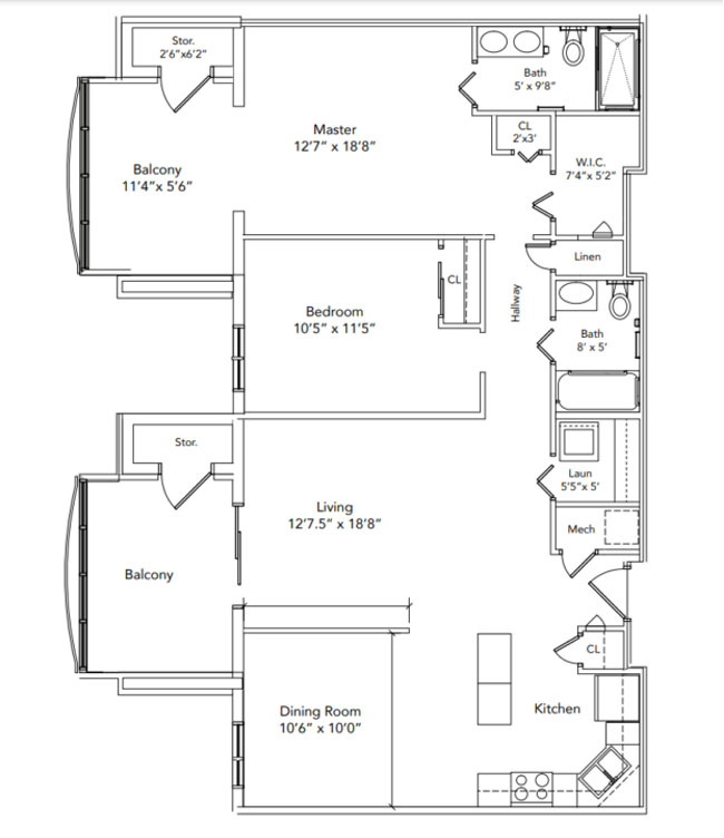 sequoia 2 bedroom