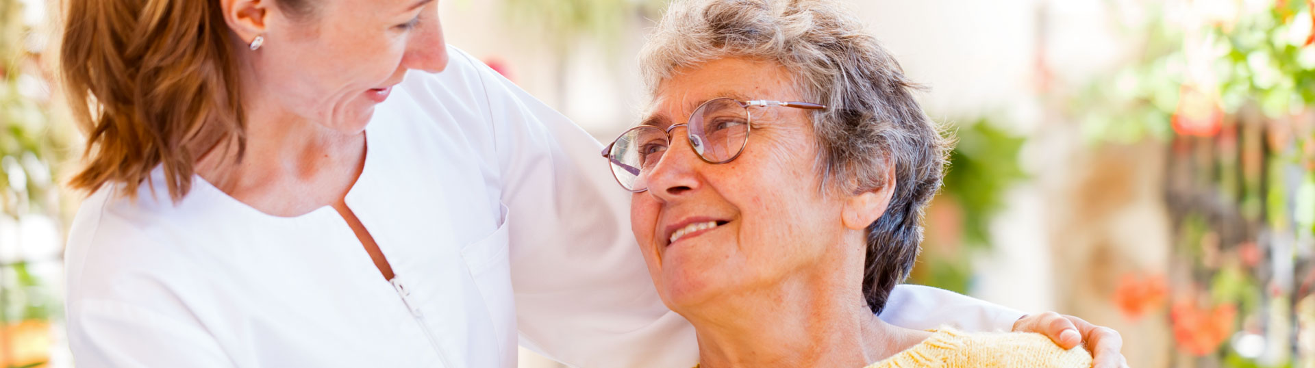 smiling elderly woman